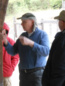 Michael teaching on a rainy day at TDI