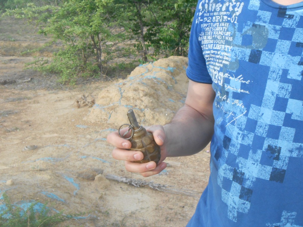 I hate to think how old this grenade was...