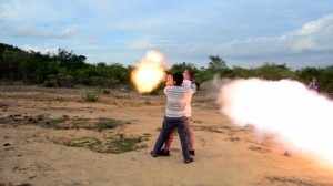 Firing RPG in Cambodia