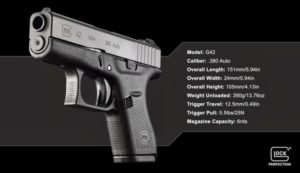 Official Glock G42 Specs