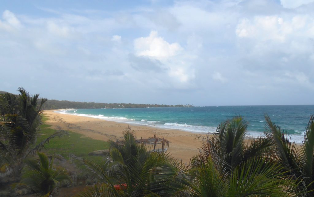 The beach we had all to ourselves for a week.