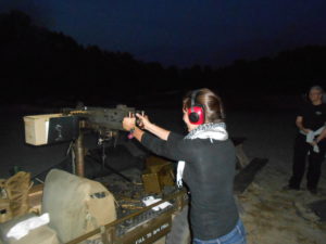 Lauren shooting the .50