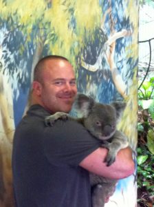 The obligatory Koala cuddle