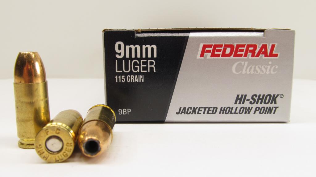 Federal 9mm 115 Grain Hi-Shok JHP Tests - Standard Pressure and +P+ Perform...