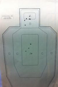 My combined shots with Glock 19 and Glock 42. That low head shot? Don't worry about that little guy!