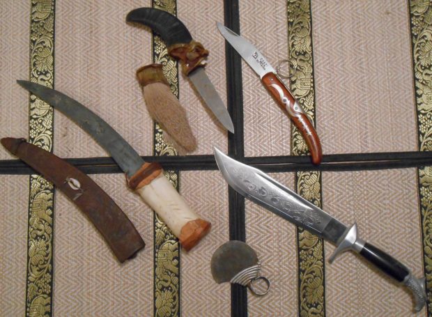 All of these knives were purchased at third world markets as “souvenirs.”