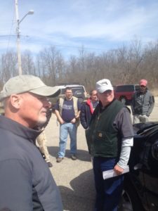 Ed and Dave answering students questions about fighting from a vehicle. From Handgun Combatives Facebook Page.