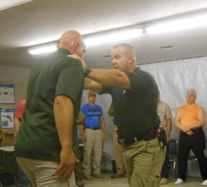 Teaching body positioning to resist forward aggression